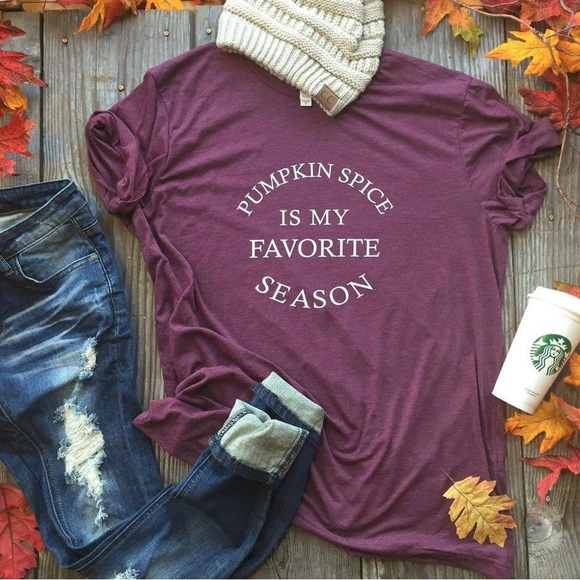 Pumpkin Spice is my Favorite Season T-Shirt Size Large - Picture 2 of 5